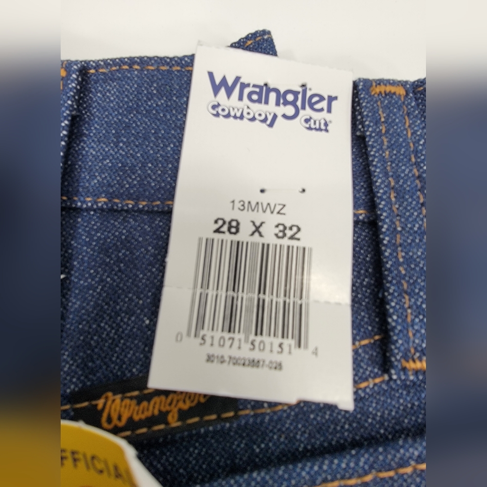 NEW Wrangler Pro Rodeo Original Fit Blue Jeans Cowboy Cut 13MWZ Mens 28x32 NWT - Picture 12 of 14